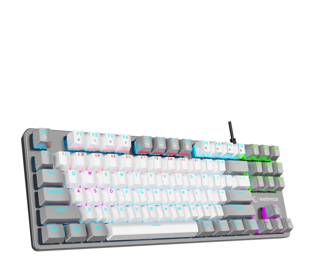 Rampage Snug RGB KRGD Blue szaro-biała - 1500404 - zdjęcie 5